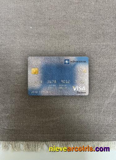 Romania Alpha Bank visa electron card photolook